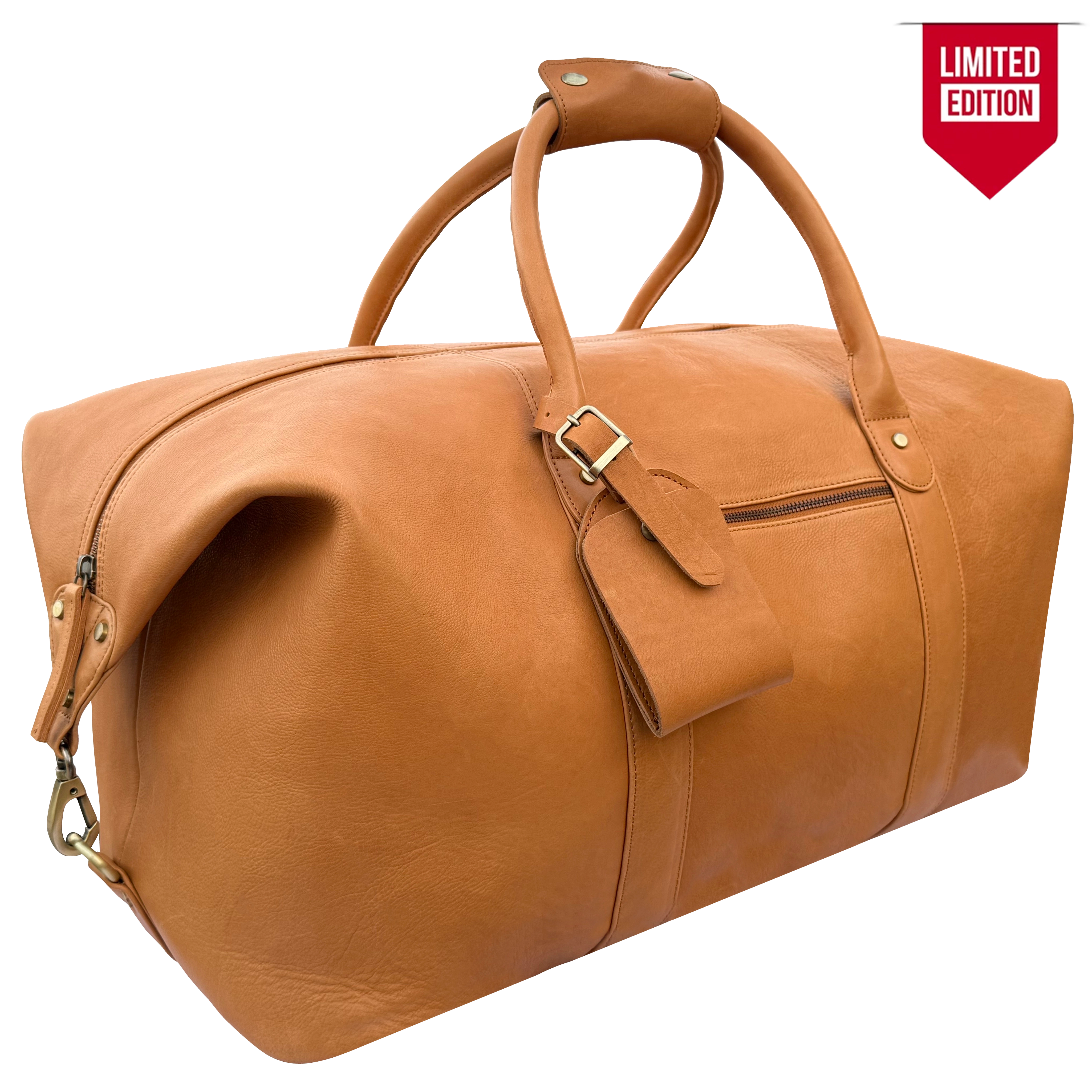 Leather Duffle Bag for Men - Weekender Overnight Bag