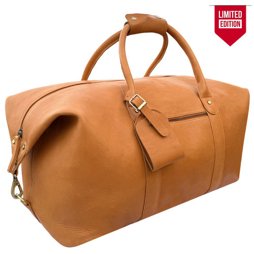 Leather Duffle Bag for Men - Weekender Overnight Bag