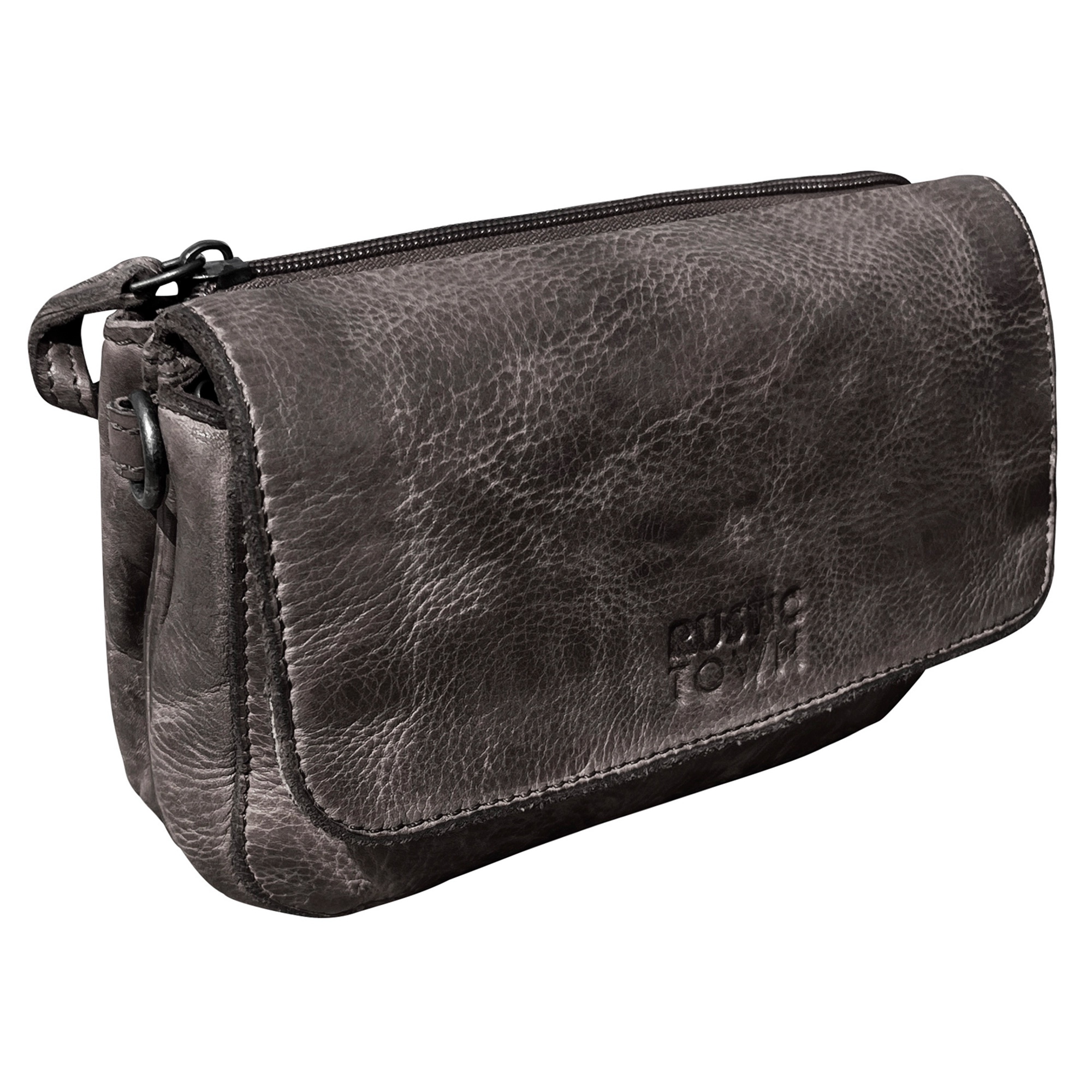 Leather Wallet Travel Purse Waist Bag for Women, Stone Brown