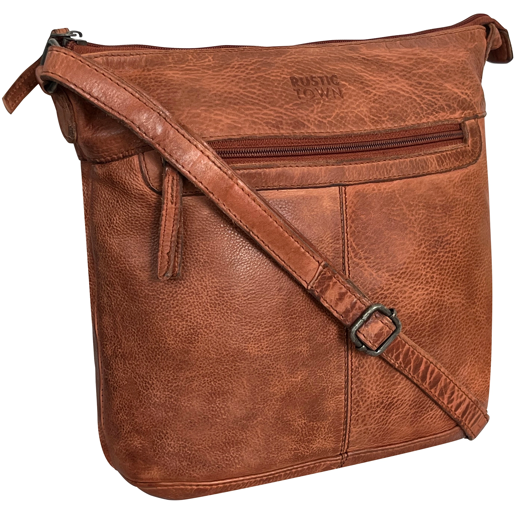 Leather Sling Bag for Women, Brown