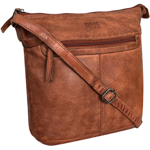 Leather Sling Bag for Women, Brown