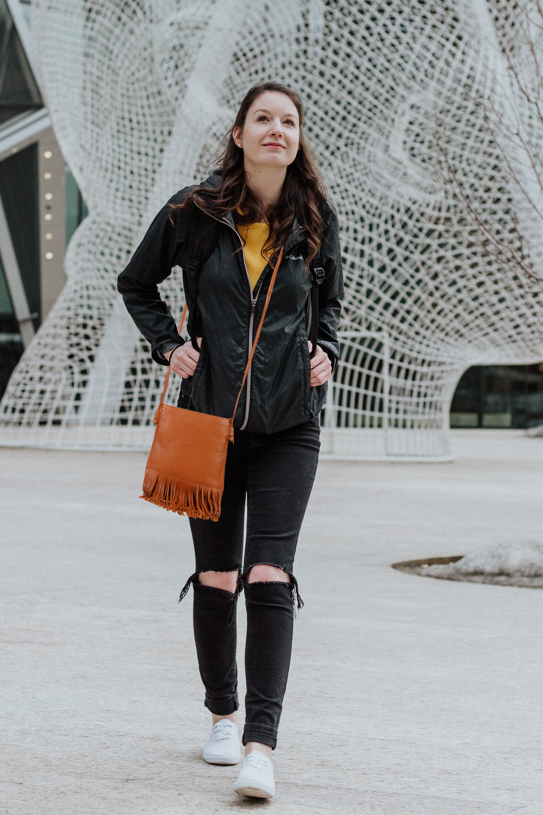 Sandy Lane Fringe Hobo Bag Rustic Town