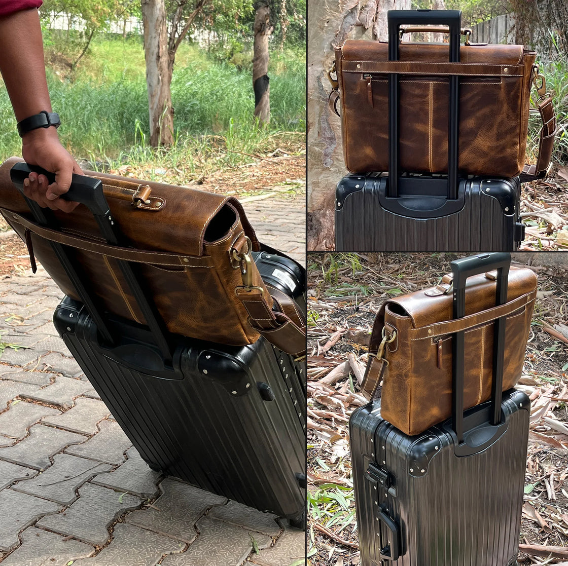 Mens leather suitcase shop