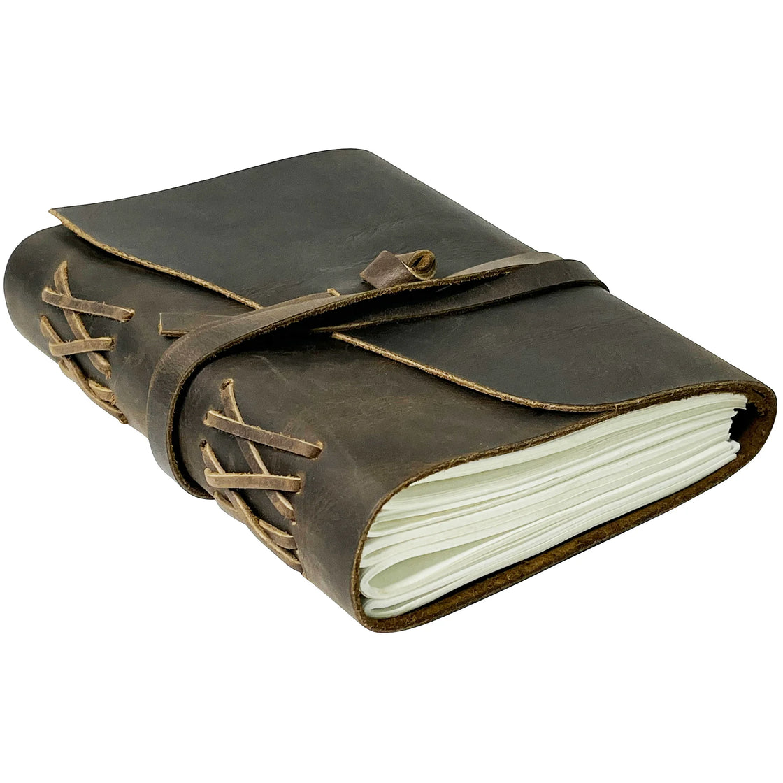 Shrewd Leather Journal to Write in- Handmade Leather Notebook