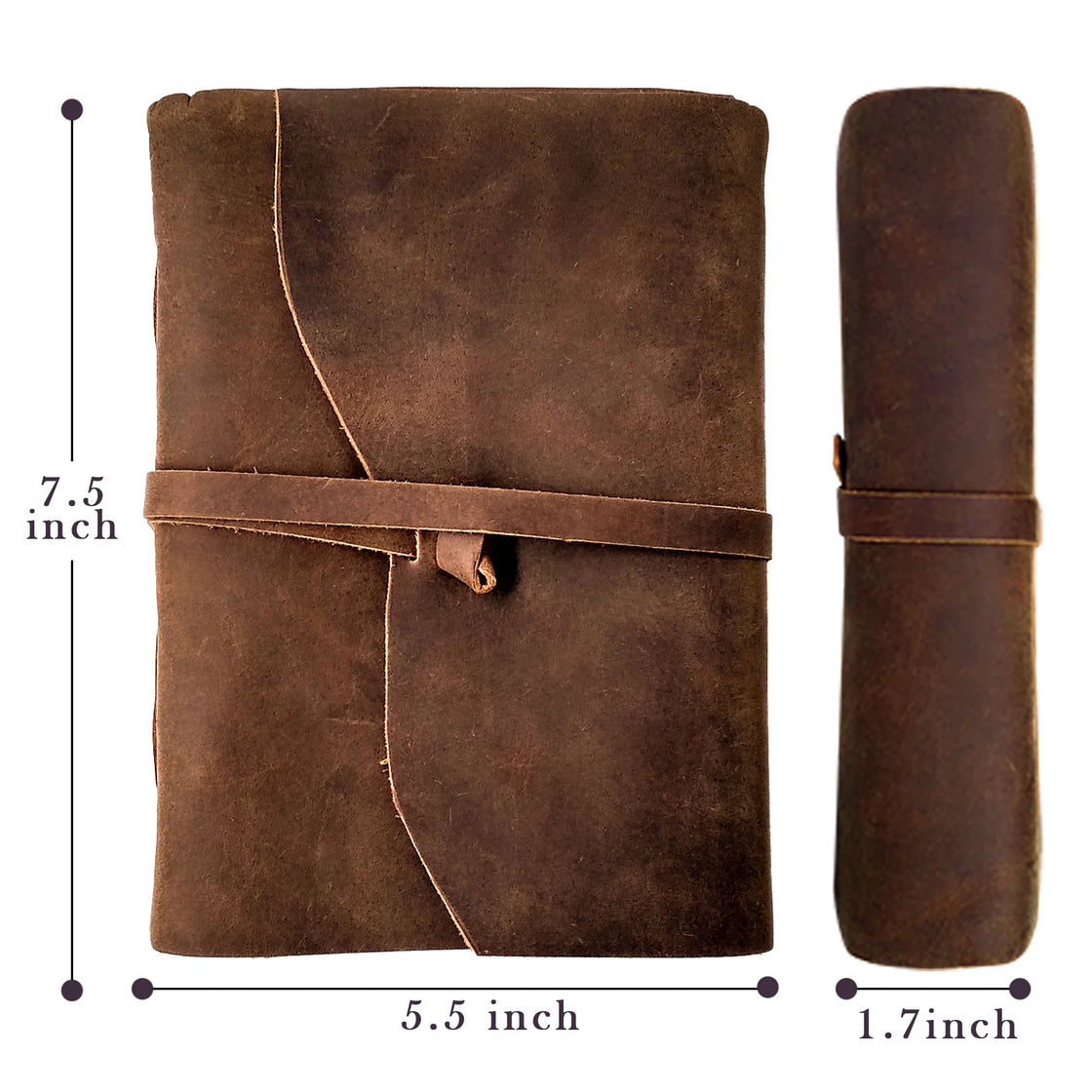 Leather Bound Journal - Handmade