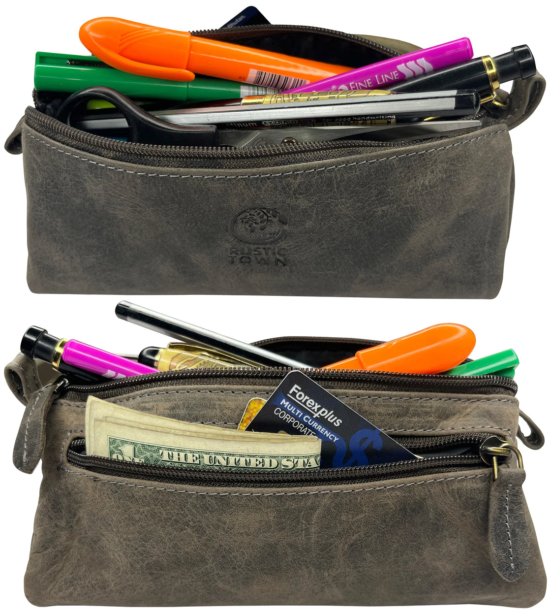 Genuine Leather Pencil Cases by Creative Mark