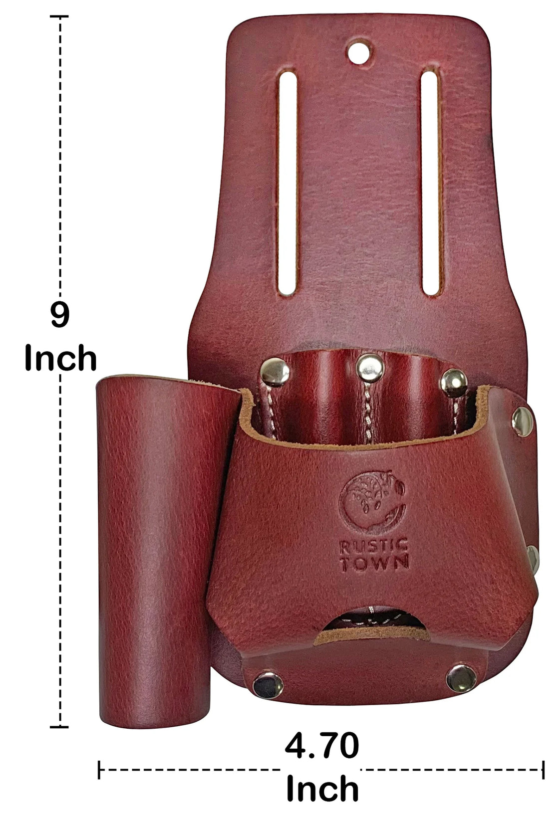 Rustic Town Leather Tool Belt Tape Measure Holder & Knife Holster