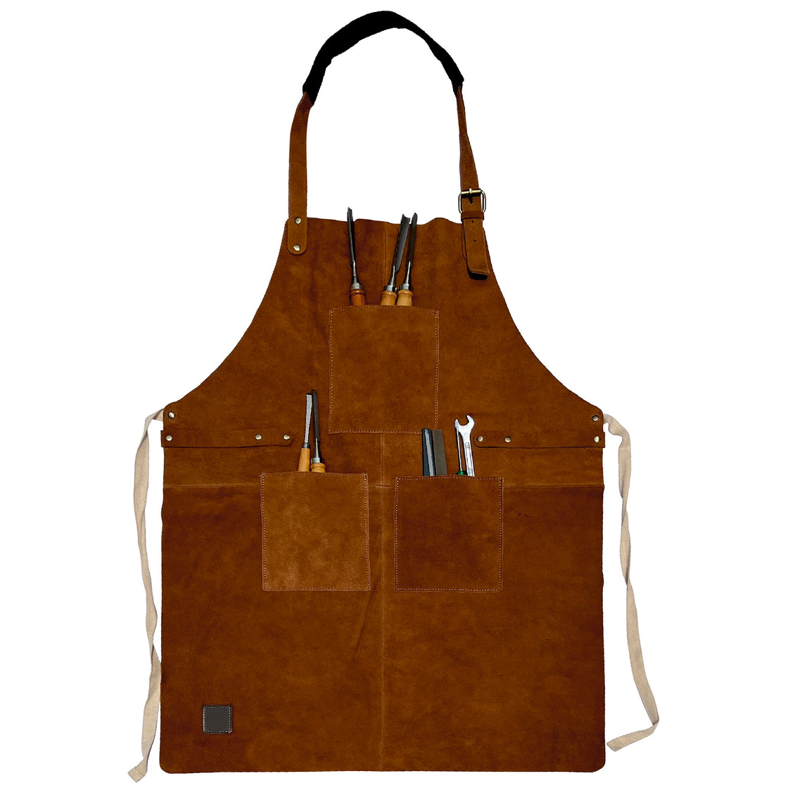 Kuche Natural Leather Grill Apron