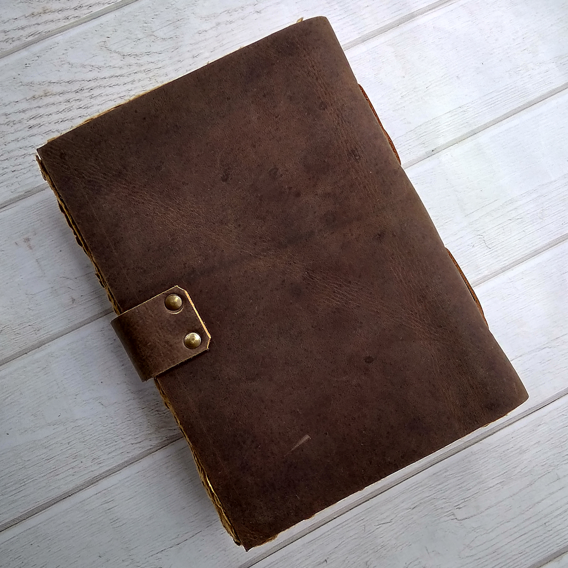 Deckle Edge Paper Vintage Leather Journal