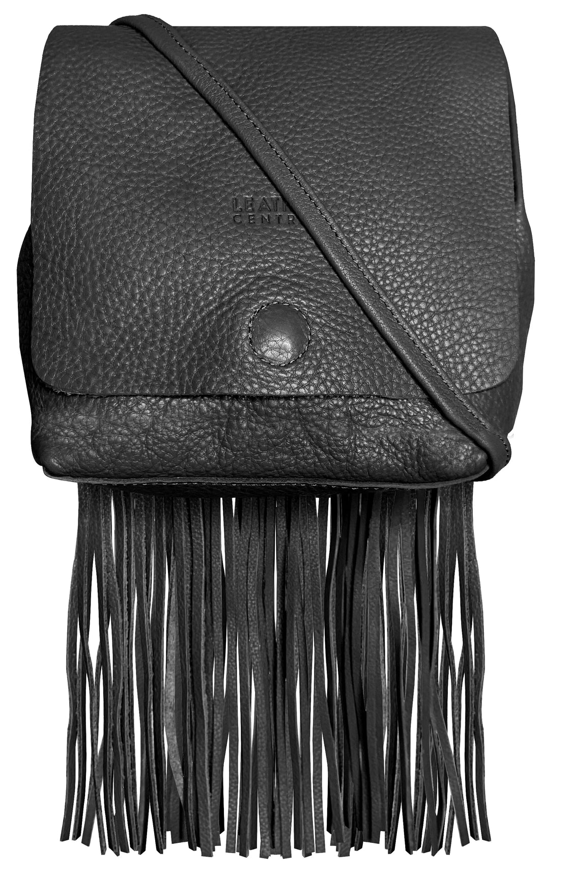 Large Leather Crossbody Fringe Bag - Women's Boho AFONiE Purse